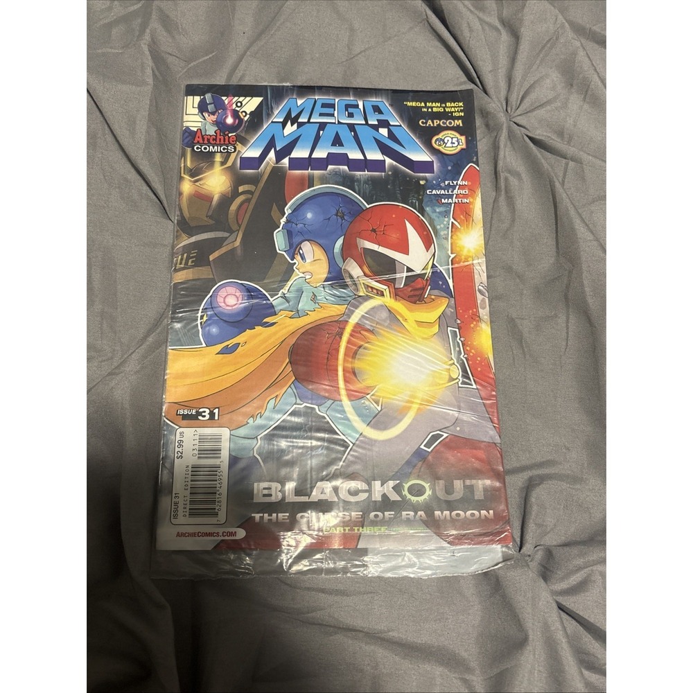 2014 Mega Man #31 Mega Man In Back  Blackout The‎ Curse Of Ra Moon Part 3 Of 4